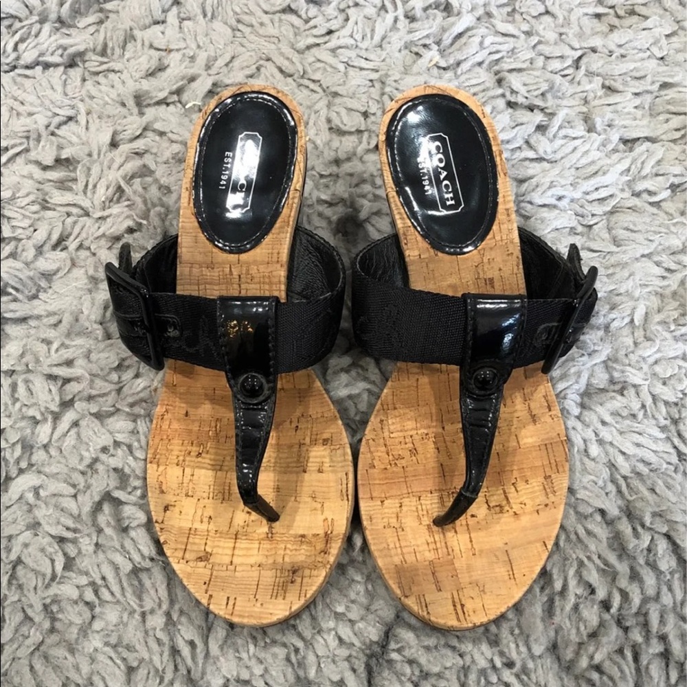 Coach Wedge Sandals - Size 7